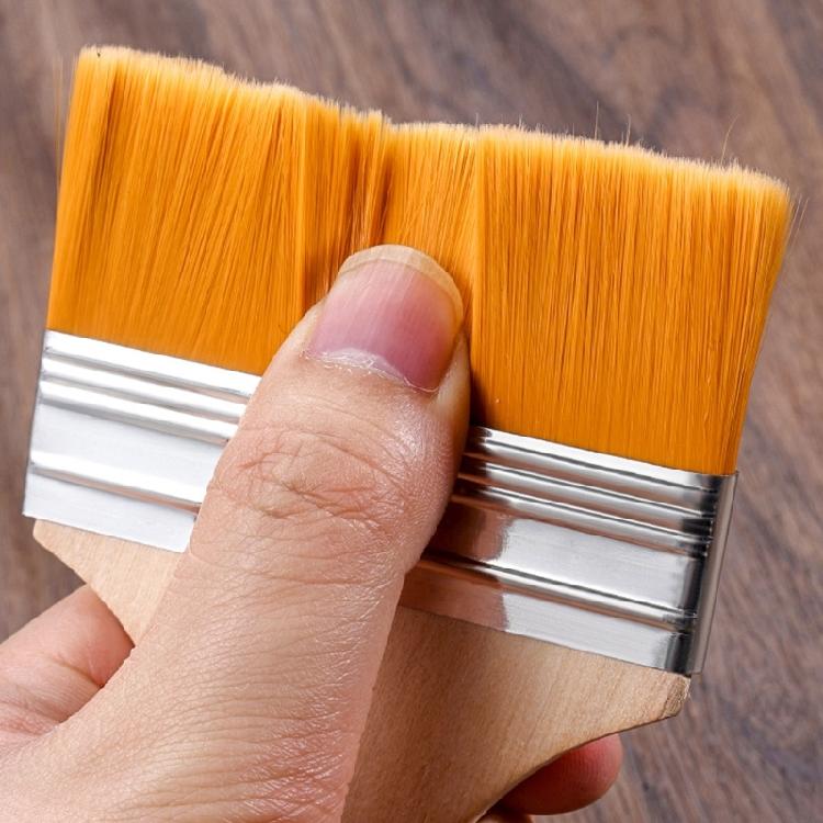 10Pieces Small Paint Brushes with Soft Bristles and Wood Handle Include Gloves for Wall Cabinets Fence and Touch Up