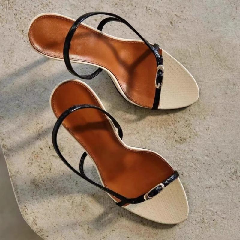 

Open-toed Slip Strap Sandals High Heels 34 чорний