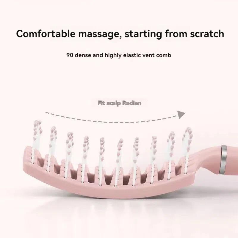 Relaxing Elastic Massage Comb Hollow Out Detangling Hair Brush Scalp Massage Combs Fast Blow Drying Detangler Hair Styling Tools