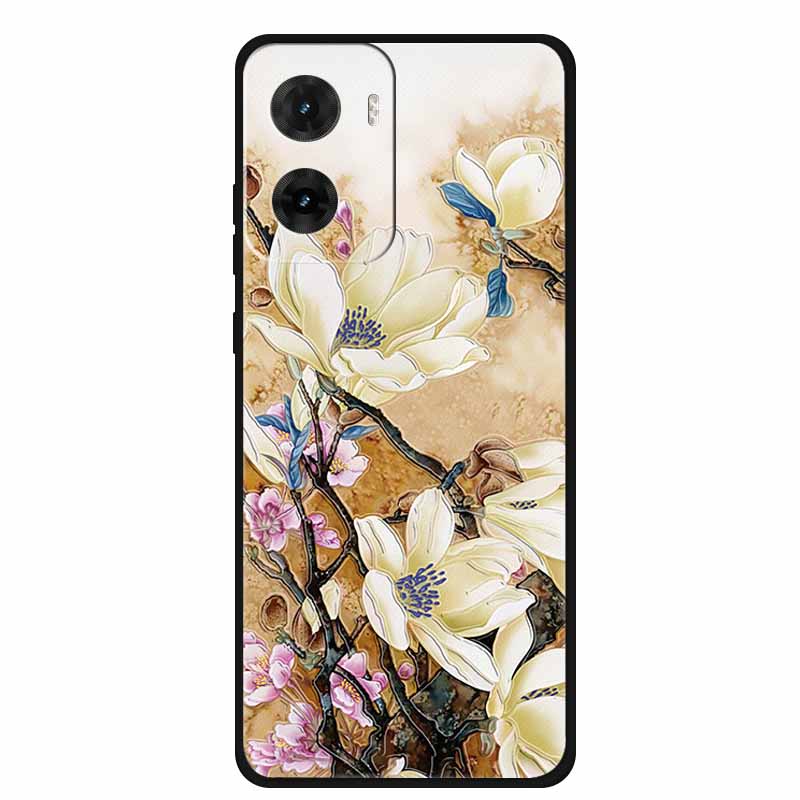 3D Emboss Case For Motorola G06 Phone Case Flowers Shockproof Soft Silicone Coque For Motorola E15 G05 G06 Power Back Cover Case