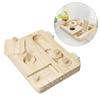 Wooden Bird Foraging Toy with Enrichment Puzzle for Training & Chewing Natural Wood Stand Platform Feeder Cage Decors