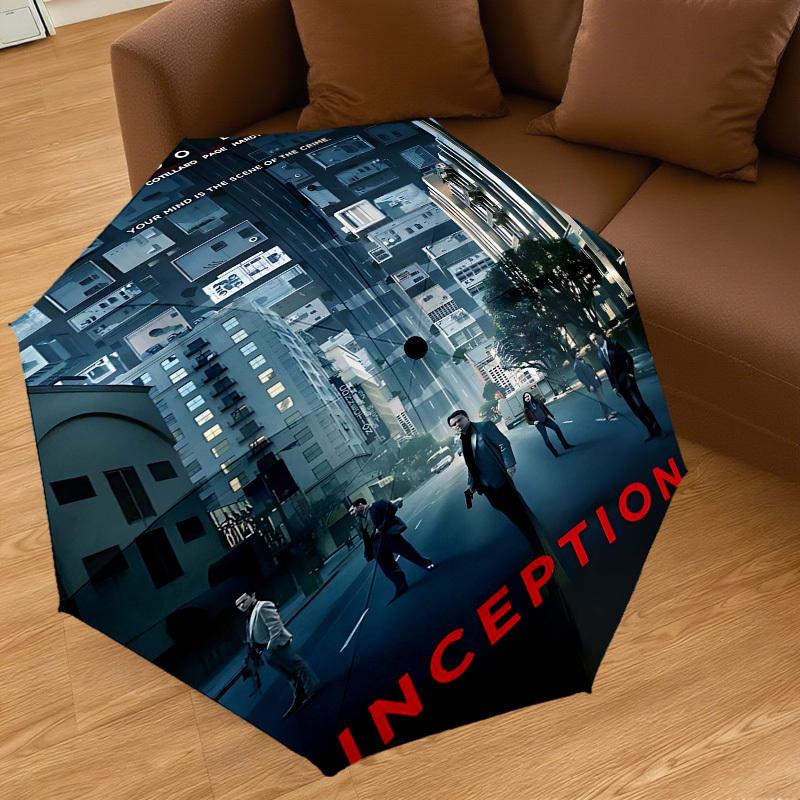 1pc Leonardo DiCaprio, Inception Automatic Open/Close Umbrella Compact Folding Umbrella with 8-Rib Shaft Lightweight Esign, for Women/Men1191A