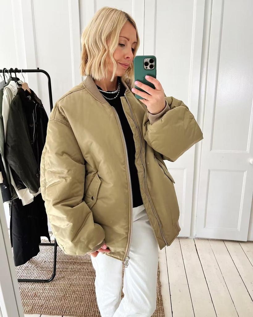 New 2024 Unisex 9-Color Jacket - Women's Autumn/Winter Cotton Coat A19518