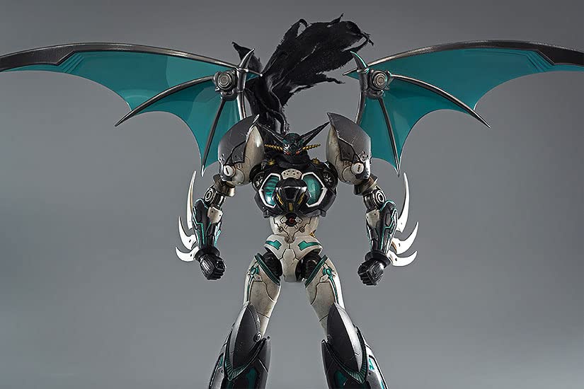 Robodo Original Version Shin Getter Robo Shin Getter 1 Threezero Arranged Version Black Made of Alloy Scarf Is Made of Cloth Painted Movable Figure