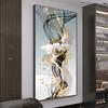 Nordic Style Golden Deer Tree Canvas Poster Prints Luxurious Wall Art Modern Canvas Paintings for Your Living Room Home Decor