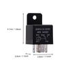 Ehdis Car Motor Relay 5pin 40A SPDT Model No .: JD2912-1Z-12VDC 40A 14VDC,