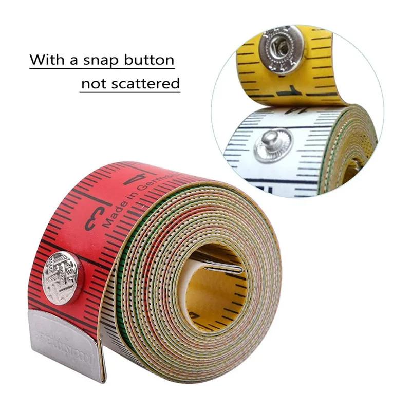 1PCS 1.5m Body Measuring Ruler Sewing Tailor Tape Measure Mini Soft Flat Ruler Centimeter Meter Sewing Measuring Tape