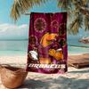 Brisbane Broncos Fashion Beach Towel: Ideal for Summer Adventures, Soft, absorbent and quick drying, suitable for swimming and bathing