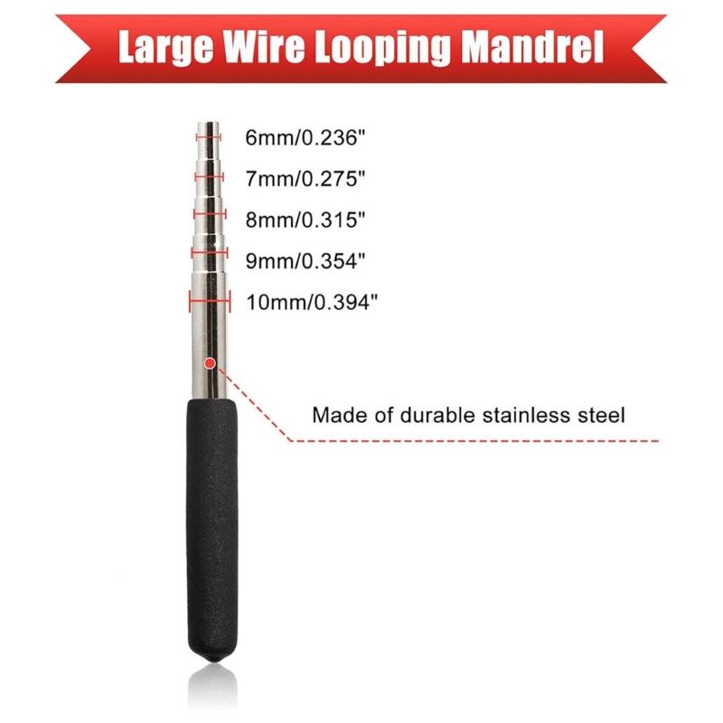 3Pcs Professional Jewelry Tool Aluminum Alloy Wire Winding Rods with Scale Markings For Jewelry Designers