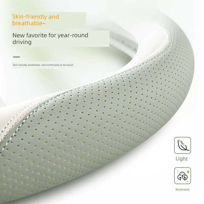 Haval Car Steering Wheel Cover H6 H2 H5 H7L H4 M6 Special Handle Cover for All Seasons, Non-Slip, Sweat-Absorbent, for Women