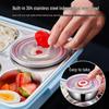 Min Nai 304 Stainless Steel Compartmented Insulated Lunch Box