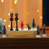 Christmas Desktop Scene Decoration Set Resin Figurines Xmas Ornaments Small