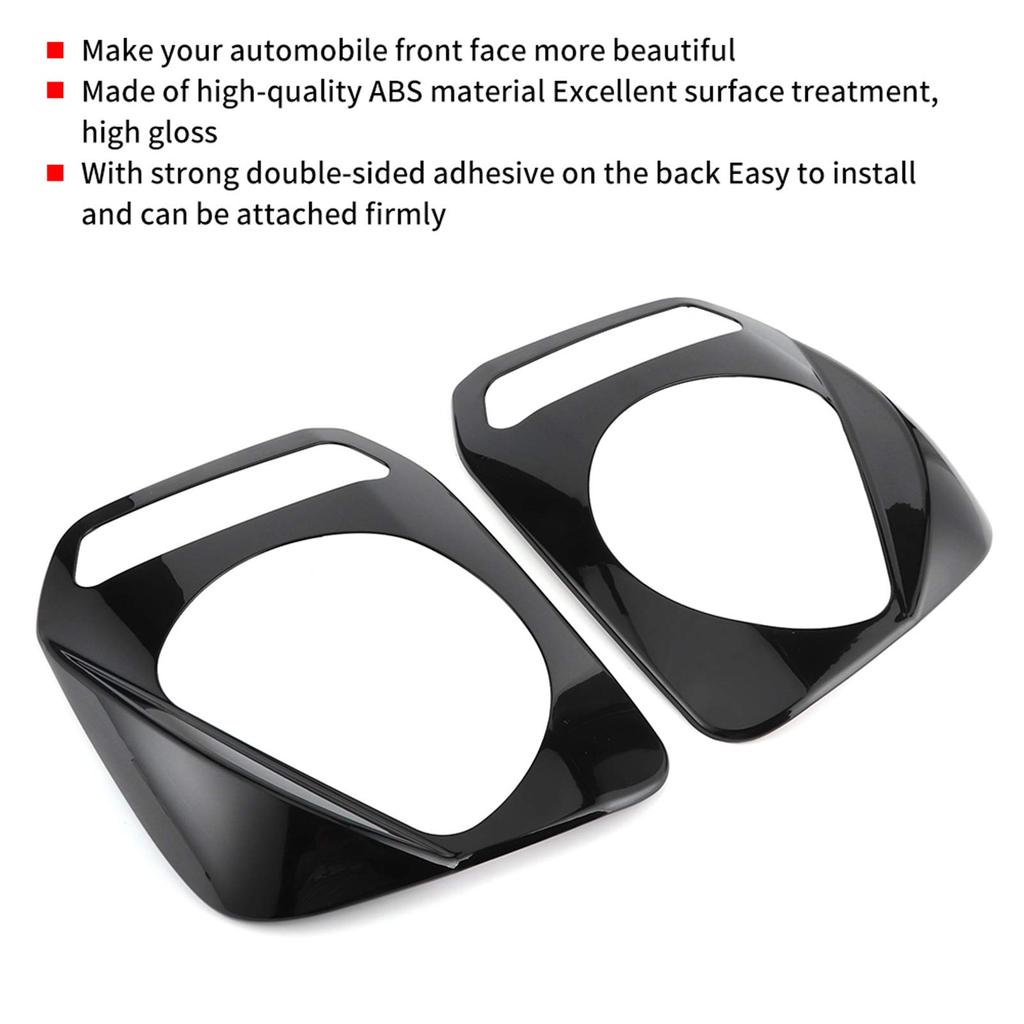 Car Front Headlight Headlamp Trim Fits Suzuki Jimny Models 2-Pack Covers, Decoration, 2007-2017