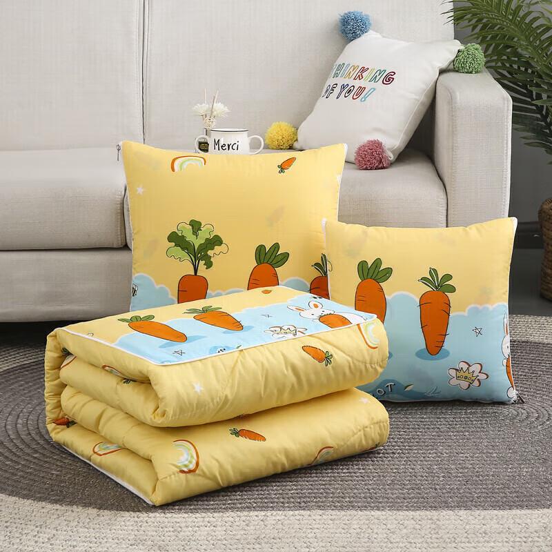 Морковная подушка-одеяло-трансформер