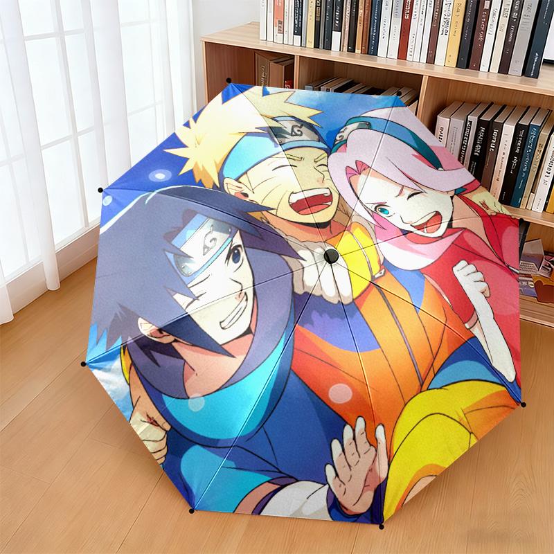 Berühmter Cartoon NARUTO Protagonist Uzumaki Naruto. Cartoon-Schirm, faltbar, Haushaltsartikel, Eisenkunst, Outdoor-Sonnenschirm, H2