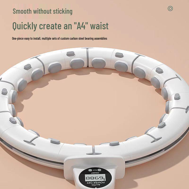 Weighted Hula Hoop for Slim Waist & Fat Burning - Adult Fitness Equipment