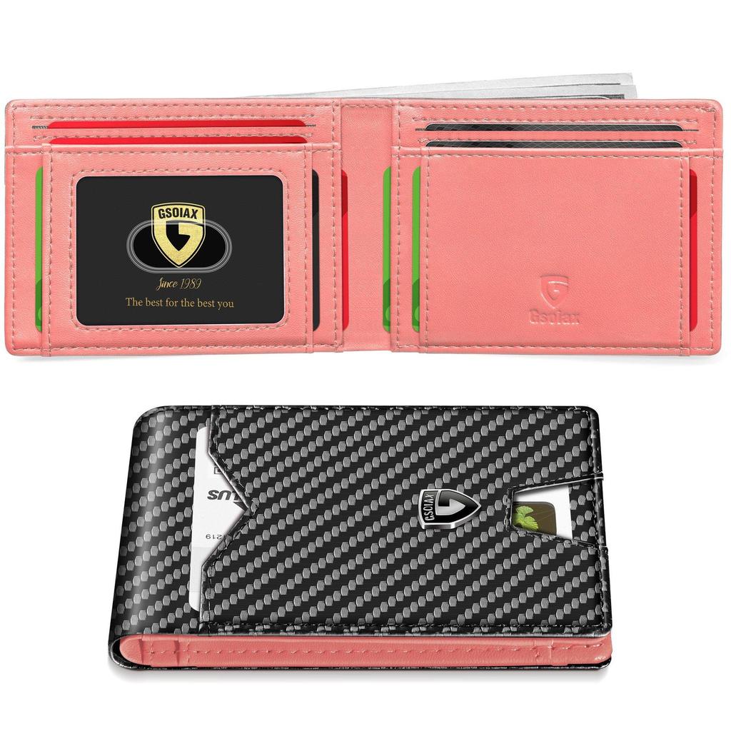 Men's Card Holder Wallet with Money Clip - Minimalist Style, Creative Gift