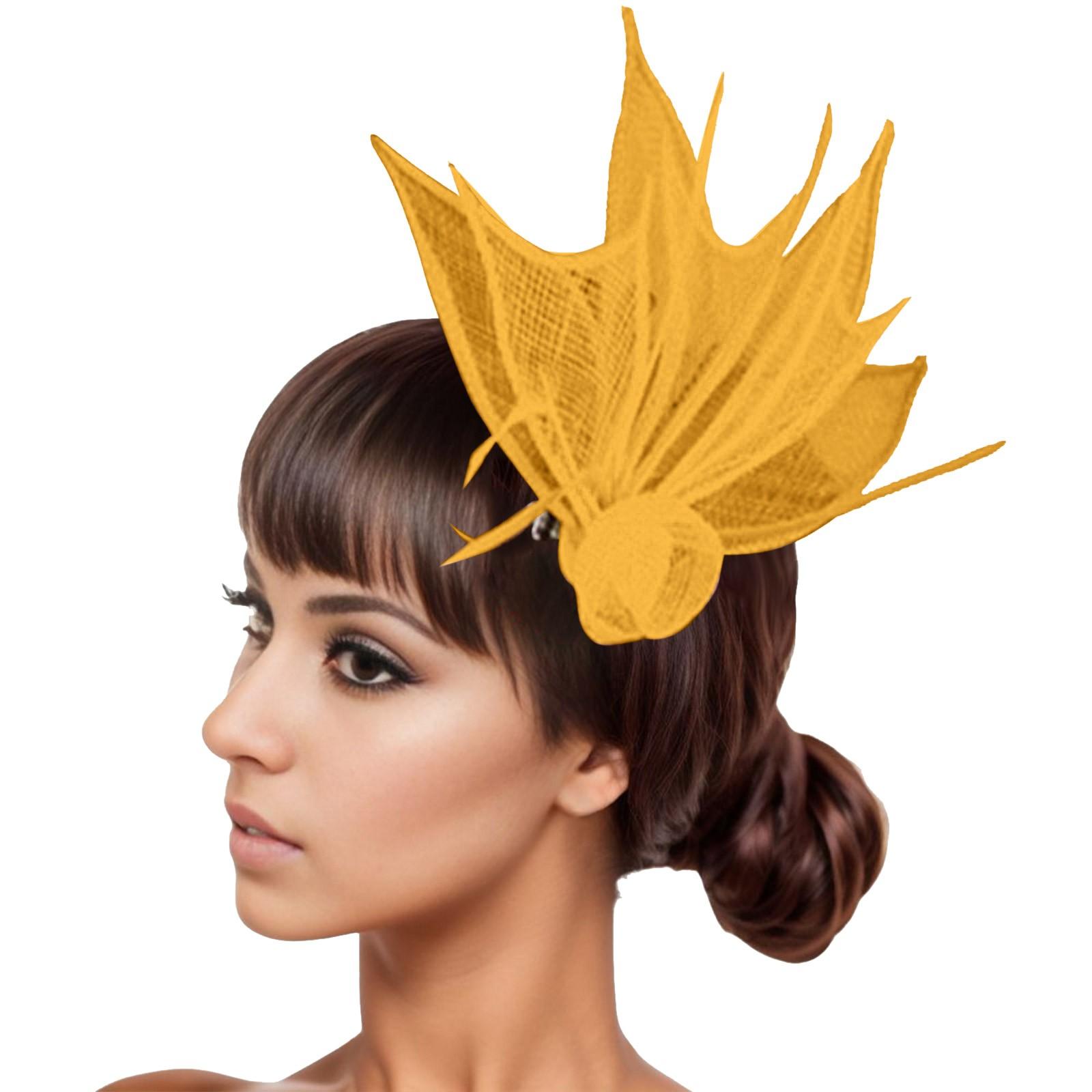 

Сетка Ленты Перья Федоры Шляпы Для Женщин Фасинатор Цветы Сетка Свадебное Украшение для Головы Заколка для Волос Шляпа Перо One Size