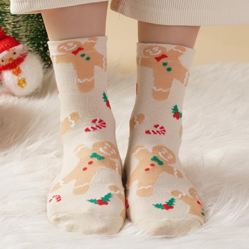 Christmas Socks Cotton Comfortable Fashoin Breathable Middle Tube Sock Casual Funny Warm Gift Hosiery