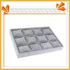 Velour Linen Bracelet Box Watch Stud Tray 12 Grid Plate with Pillow Home Organization Jewelry Multifunction Case