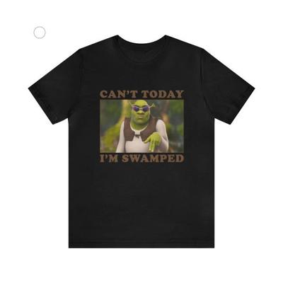 Nie mogę dziś wieczorem, jestem zawalony robotą ogre meme , Shrek Zabawny Meme Koszulka Unisex