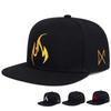 Flame Embroidery Baseball Caps Polyester Snapback Baseball Hat Unisex Punk Hat Street Dance