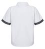 Kids Boys Casual Top Short Sleeve Turndown Collar Button Front Polka Dot Print Stylish T Shirt
