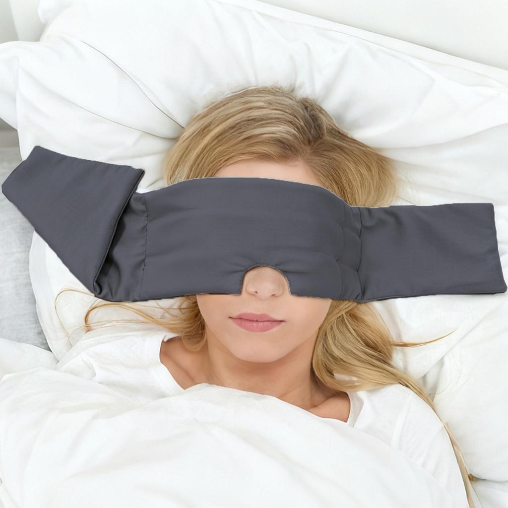 Weighted Sleep Mask Eye Mask for Sleeping Soft & Comforting Gravity Sleep Mask for Men Women Side Sleeper Night Work Nap