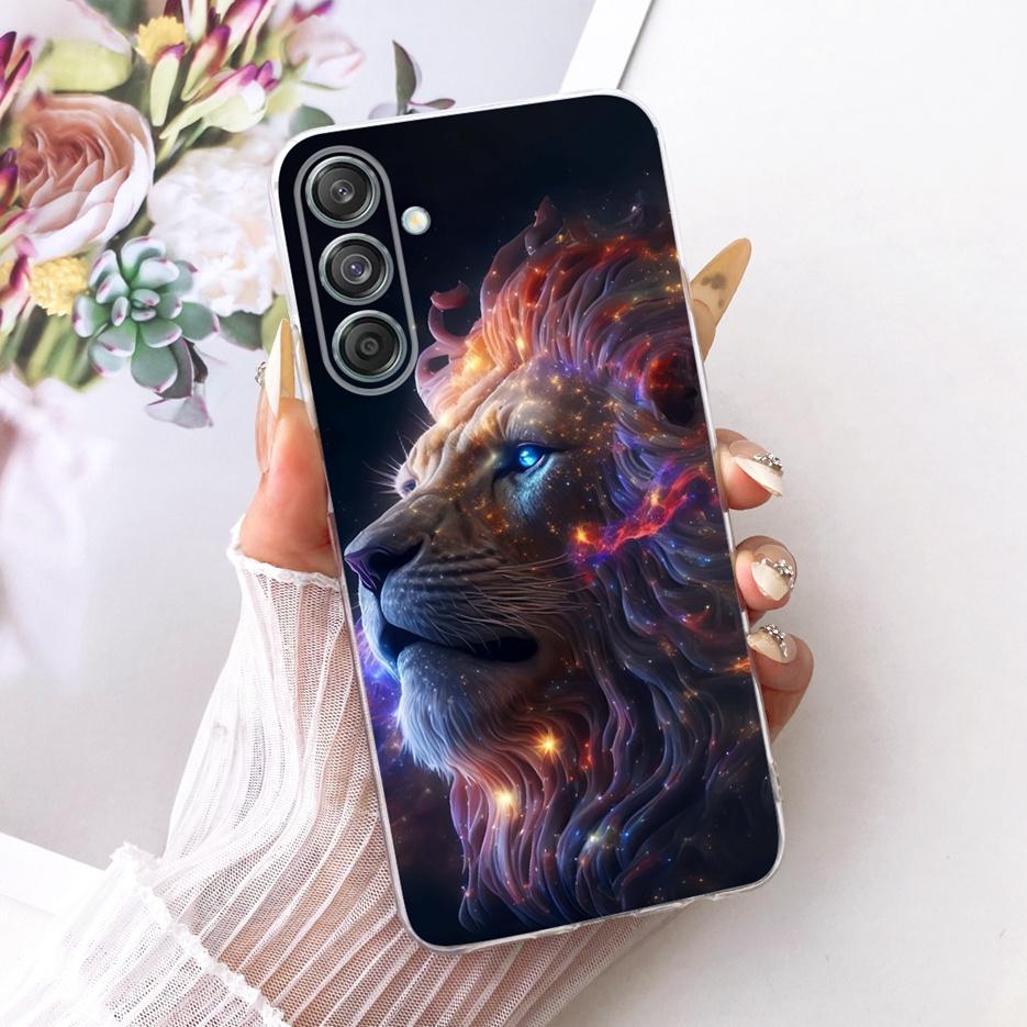 Etui do Samsung Galaxy M55 SM-M556B Nowe Kwiaty Motyl Malowane Pokrowiec Miękki Silikonowy Etui Do Samsung M55 M 15 Galaxy M15 Torby