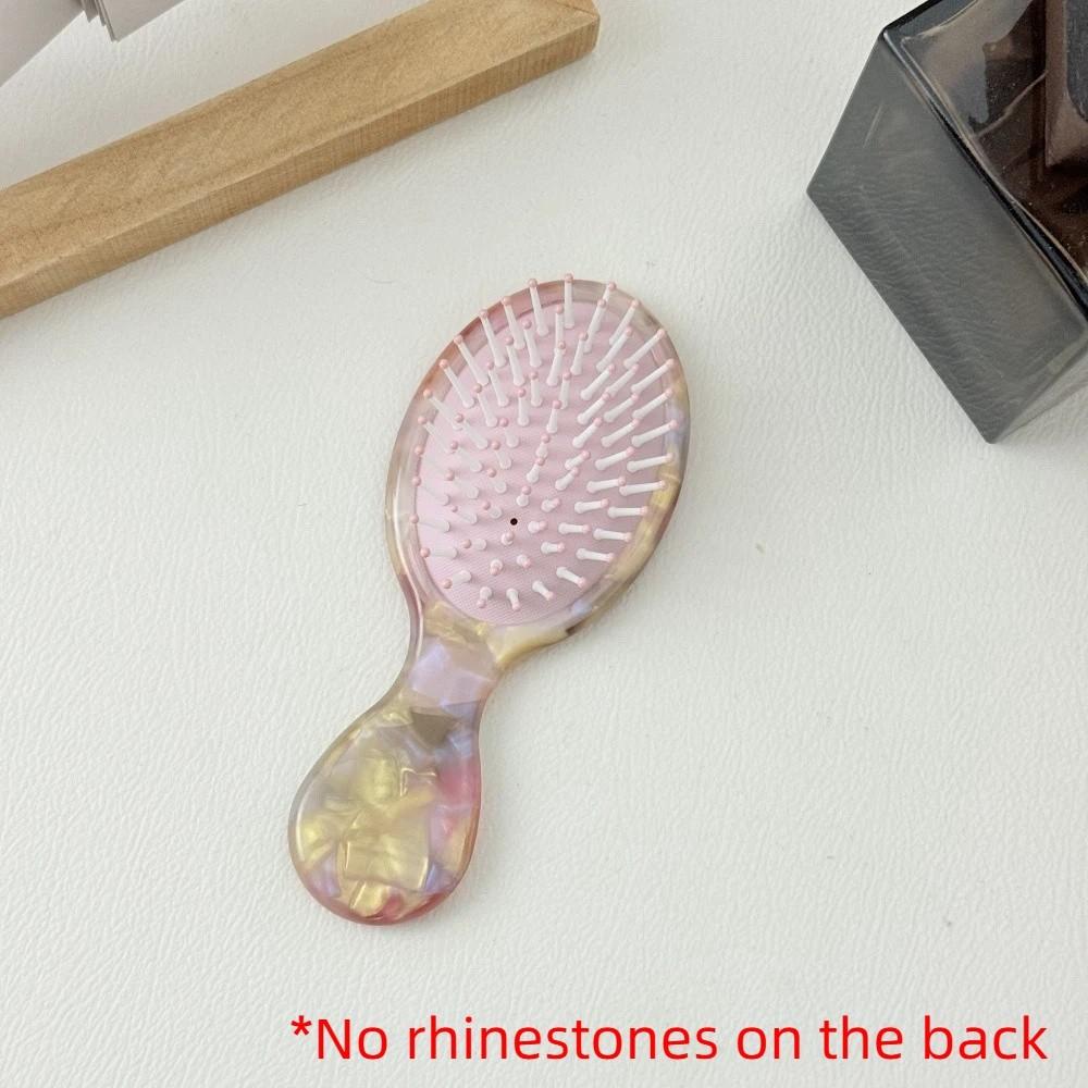 Fluffy Hair Airbag Comb Rhinestones Hair Styling Tool Sweet Acetate Air Cushion Comb  Hair Salon Style 7