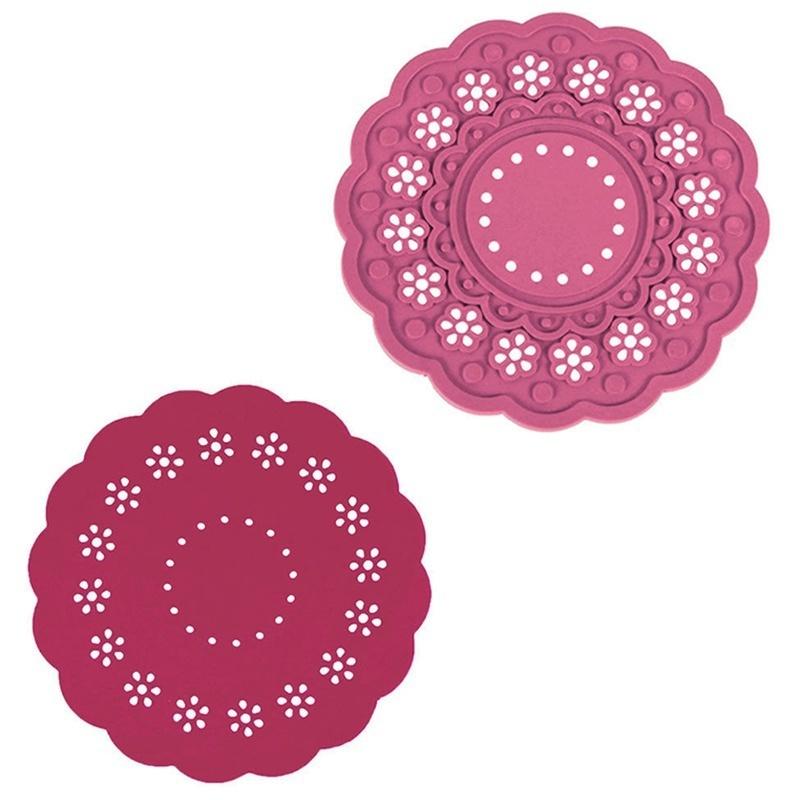 Silicone Pot Holder trivet Mat Nonslip Durable Heat Resistant Hot Pads Home Decor  Coasters Cup Insu