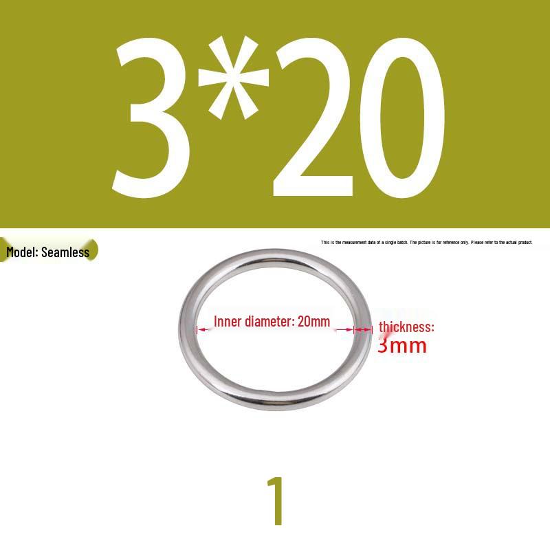 304 Stainless Steel Seamless O-Ring for Lifting and Hammock Yoga Connection