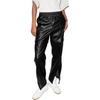 (WMNS) Adidas Always Original Faux Leather Track Pants Asia Sizing 'Black' Women's HF2017