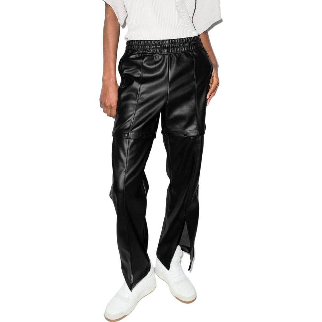 (WMNS) Adidas Always Original Faux Leather Track Pants Asia Sizing 'Black' Women's HF2017