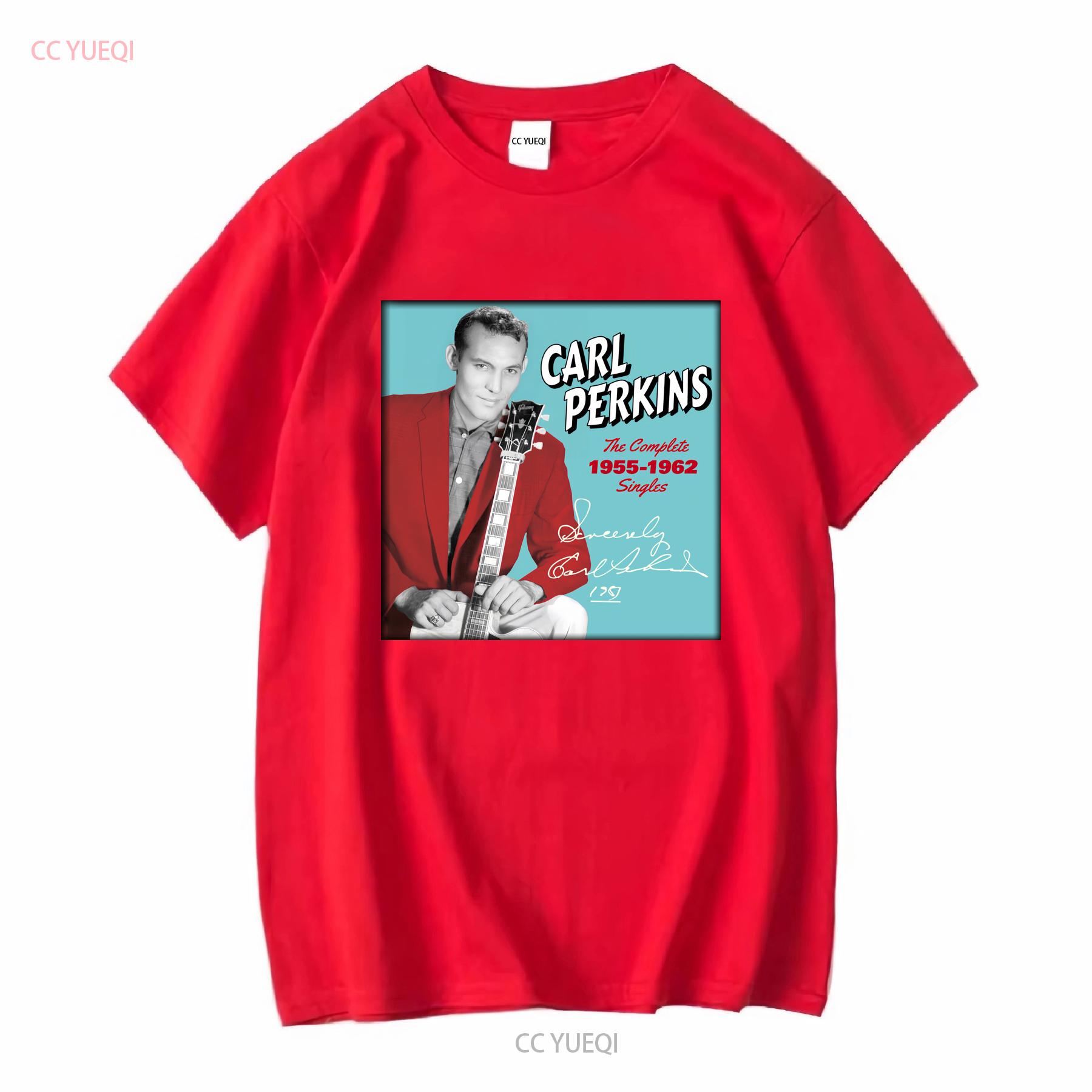 Rare Carl Perkins Singer Cotton For Fan S 2345XL Black T shirt TMB1533 vintage Washed Breathable Soft streetwear graphic S