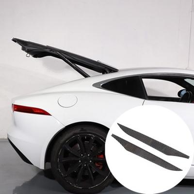 Soft Carbon Fiber Rear Tailgate Side Sticker For Jaguar F-TYPE 2013-
