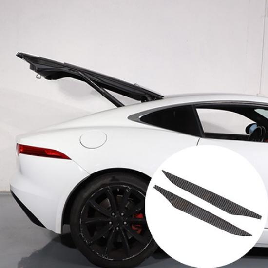 Soft Carbon fiber Rear tailgate side sticker For Jaguar F-TYPE 2013-