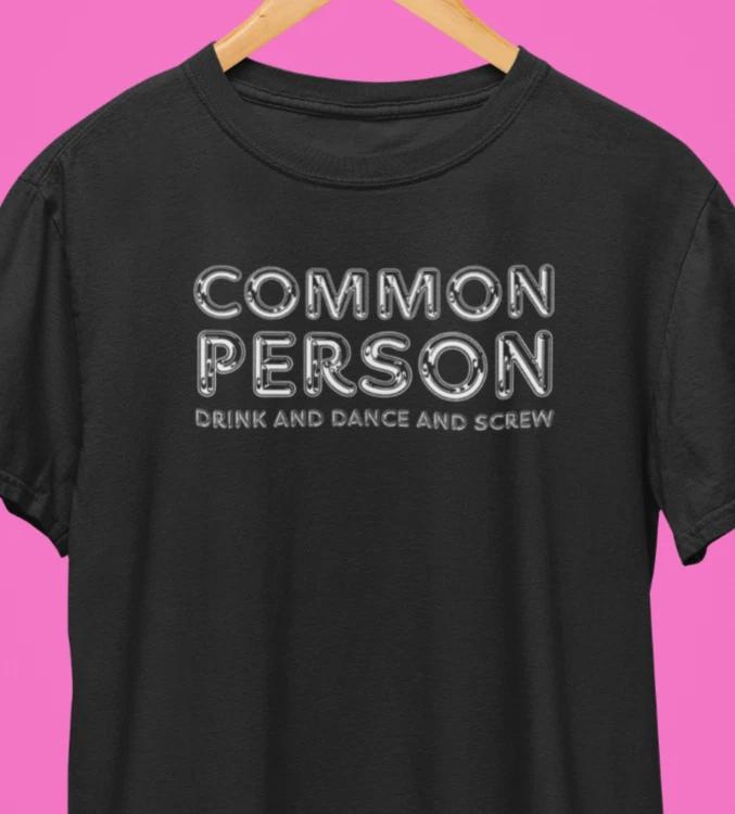 Common Person T-Shirt / Cool Britpop People Indie Rock Pulp Style Tee 4XL