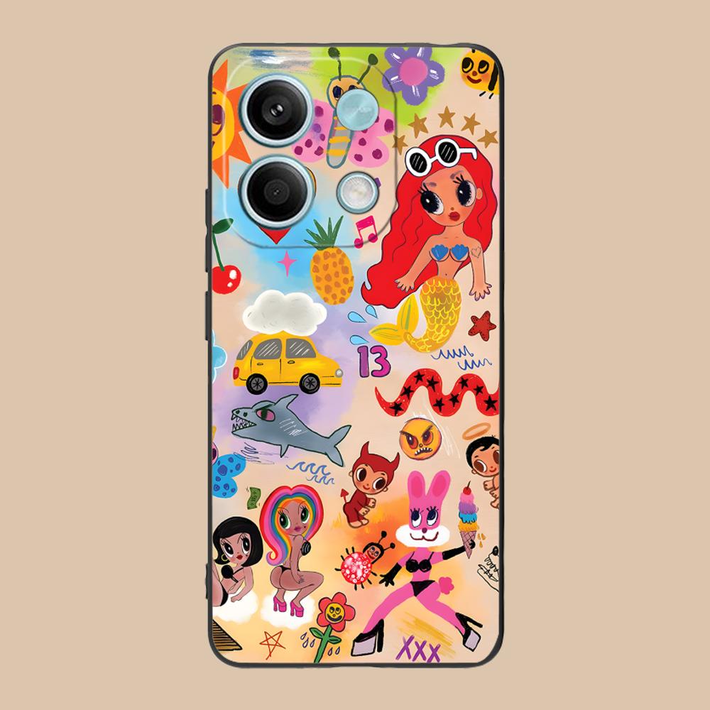 Karol G Latino Mobile Cell Phone Case for Xiaomi 15 14 13 12 Mi 11 T Ultra Lite Pro S X 5G Colorful Printing Cover Pretty Cover