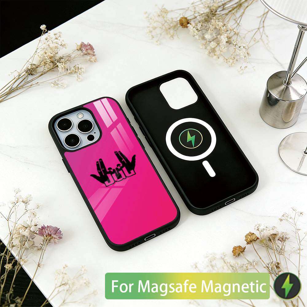 

Rapper J-JuL Phone Case For iPhone17,16,15,14,13,12,11 Plus,Pro Magnetic with Magsafe Wireless Charging iPhone17
