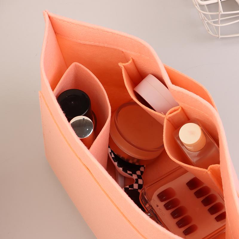 Felt Insert Lining Cosmetic Bag Purse Organizer Insert For Handbags Support Liner Felt Bag Organizer For Purse Tote Bag Insert