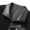 Futing Men's Premium Sheepskin Lapel Leather Jacket