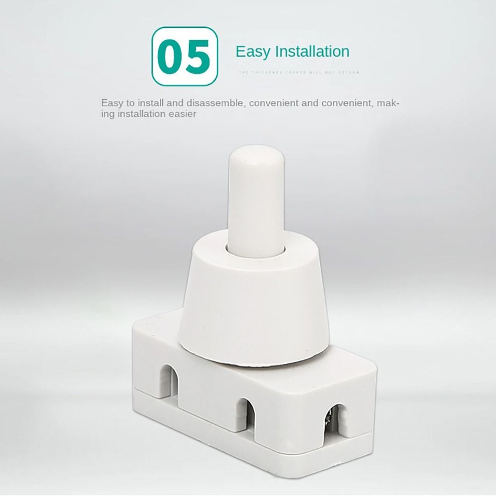 New AC250V ON Push Button Industrial Plastic Power Switch Table Lamp Home Lamps Mini Power Switches