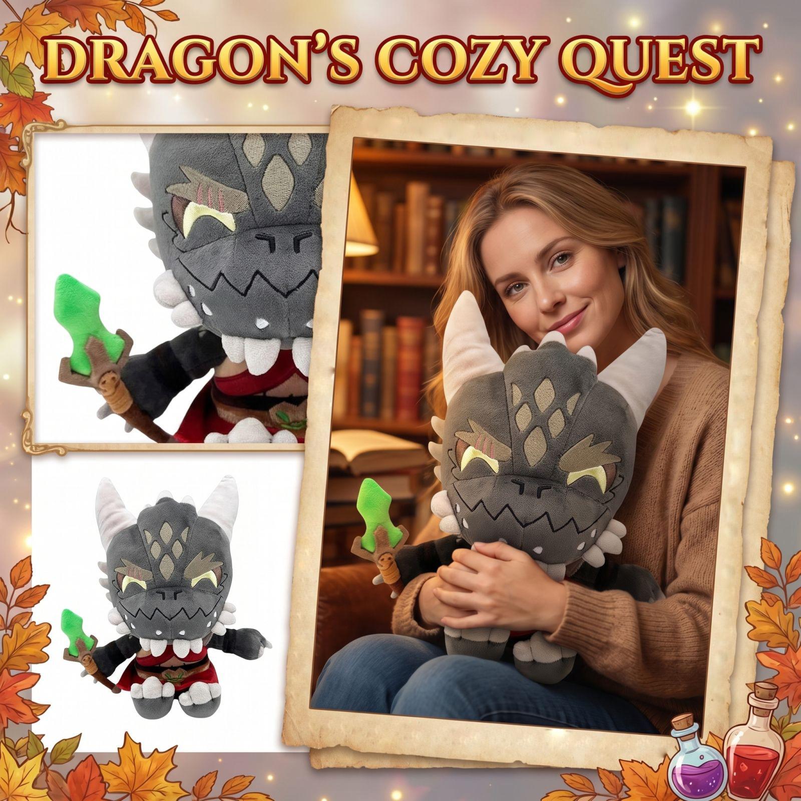 

Милая мягкая игрушка-животное, Мягкая фигурка для объятий с рогами и деталями оружия, Плюшевый компаньон для детей и коллекционеров One Size