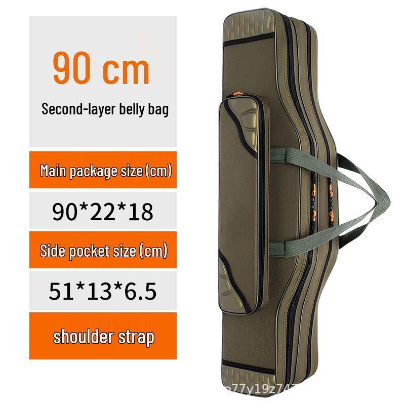 Multi-Layer Fishing Rod and Gear Storage Bag