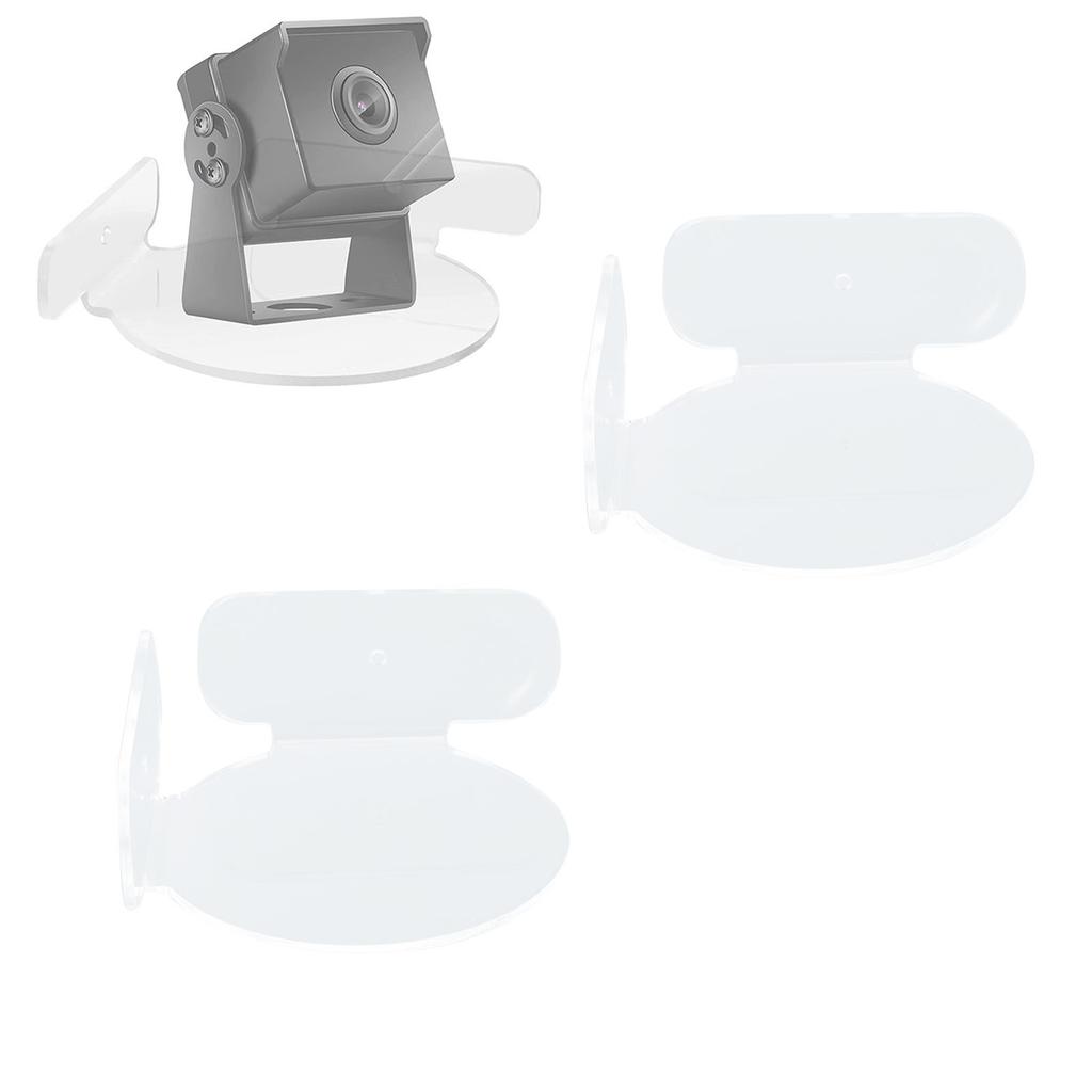 4Pcs Circular Corner Shelf Space Saving Wall Mount Floating Corner Shelf for Security Camera Baby Monitor Speaker