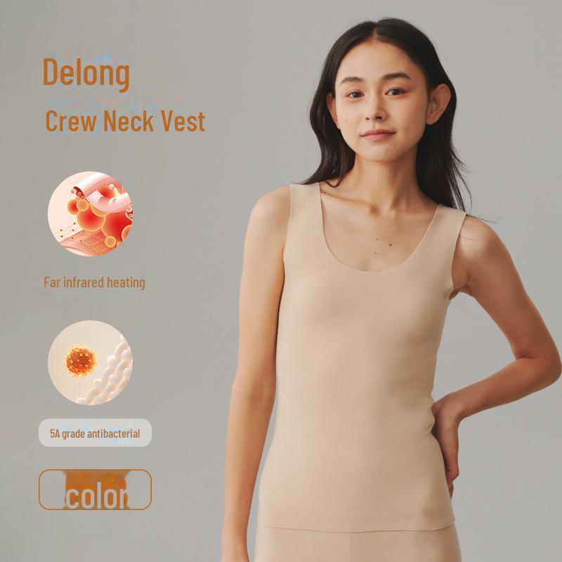 

Женский толстый немецкий бархатный утепленный бесшовный зимний жилет L