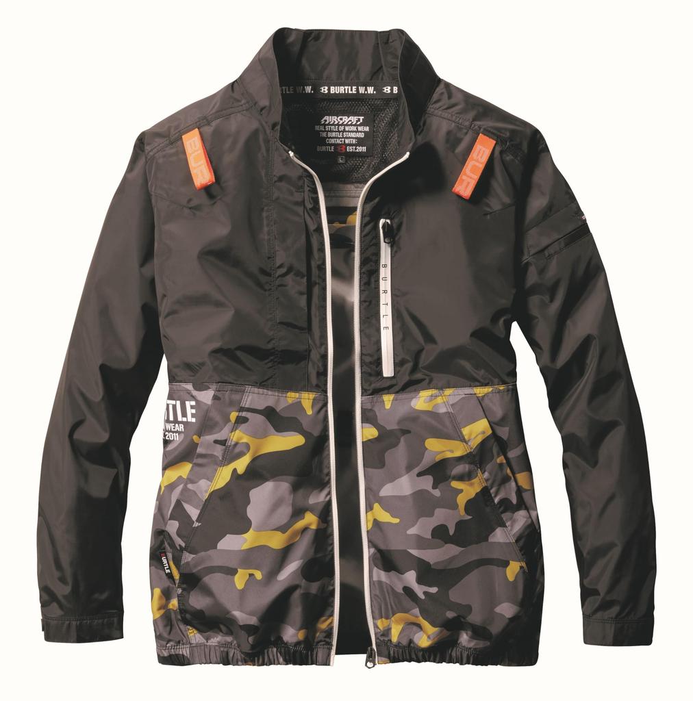 BURTLE Aircraft Blouson For Yellow Camo AC2011 7 L (Unisex) Spring/Summer