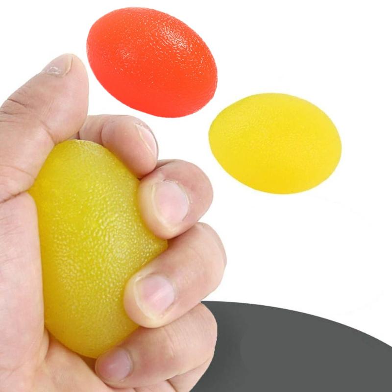 

Stress Relief Squeeze Ball 1pc, Finger Rehab Strength Training Ball, Hand Grip Strengthener for Adults Seniors світло-сірого кольору