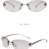 Frameless Star Sunglasses Y2k Ladies Vintage Trimmed Metal Sunglasses